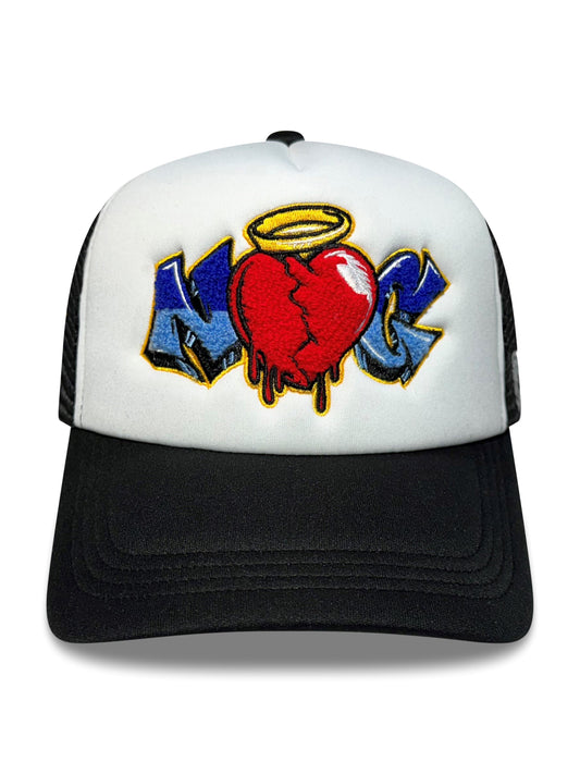 Black & White Foam Trucker Hat