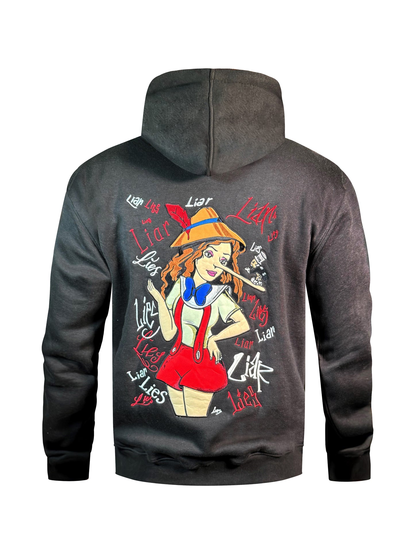 "LIES" NTGLTY BLACK HOODIE