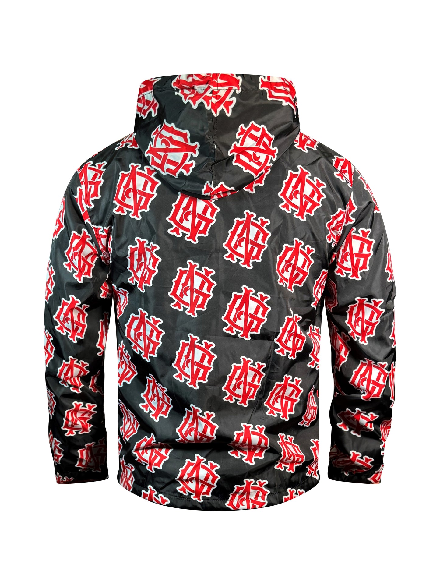 Black NG Monogram Logo Windbreaker
