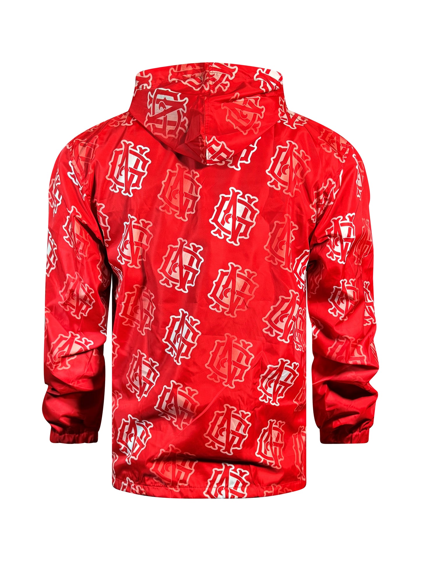 Red NG Monogram Logo Polyester Windbreaker