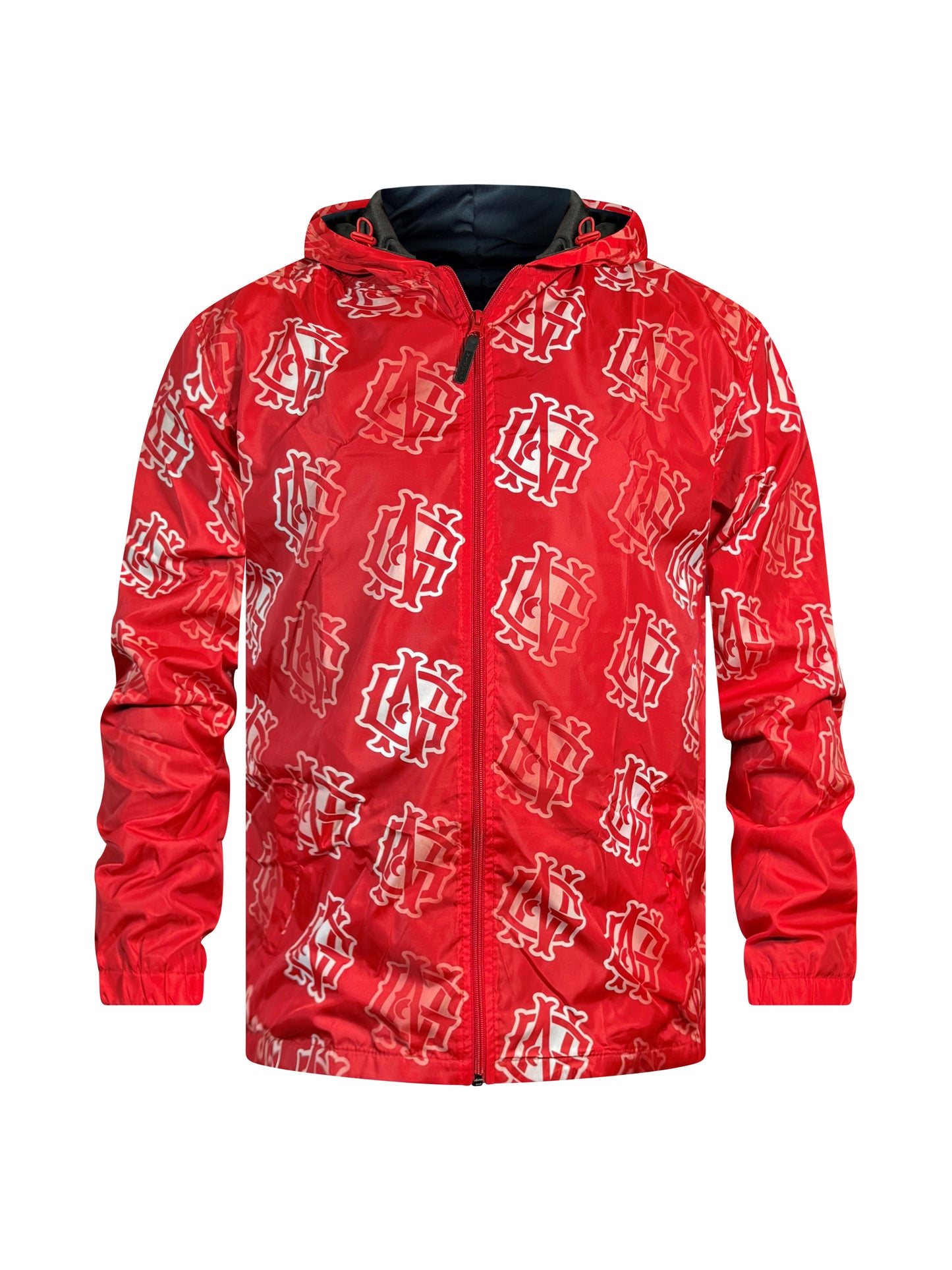 Red NG Monogram Logo Polyester Windbreaker