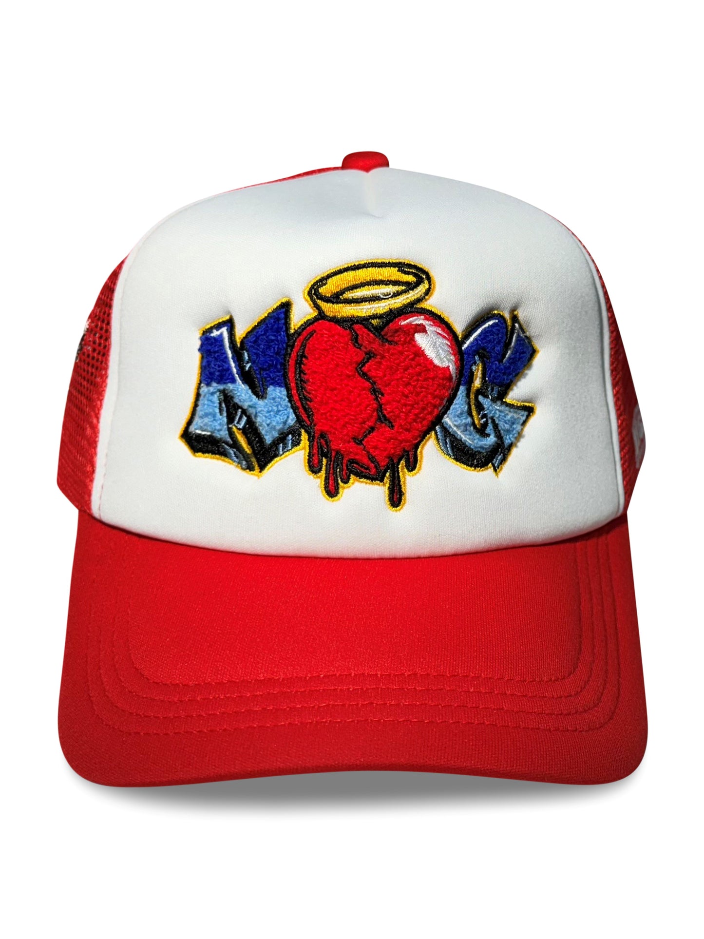 Red & White Foam Trucker Hat