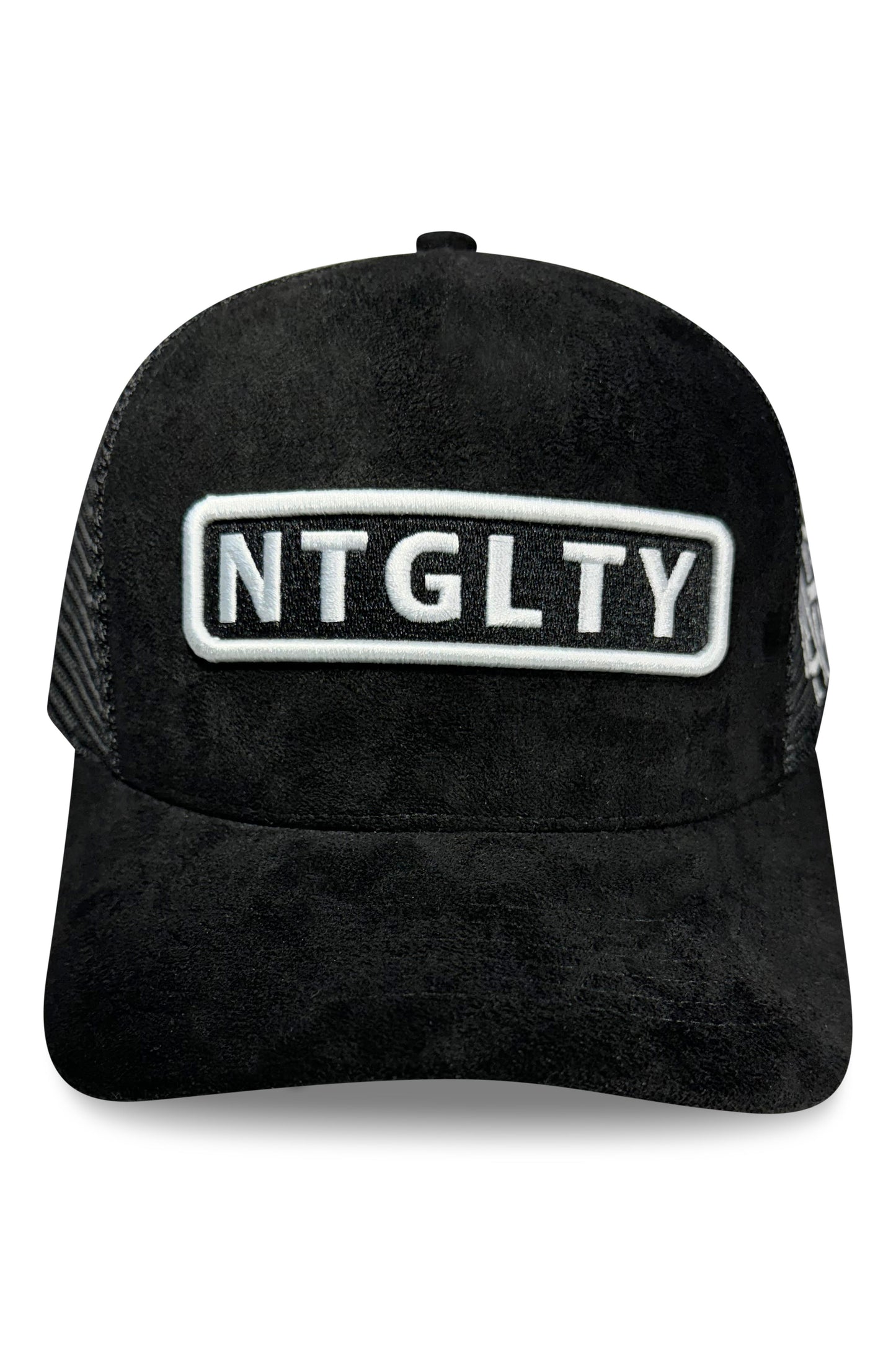 Classic Black Suede Trucker Hat