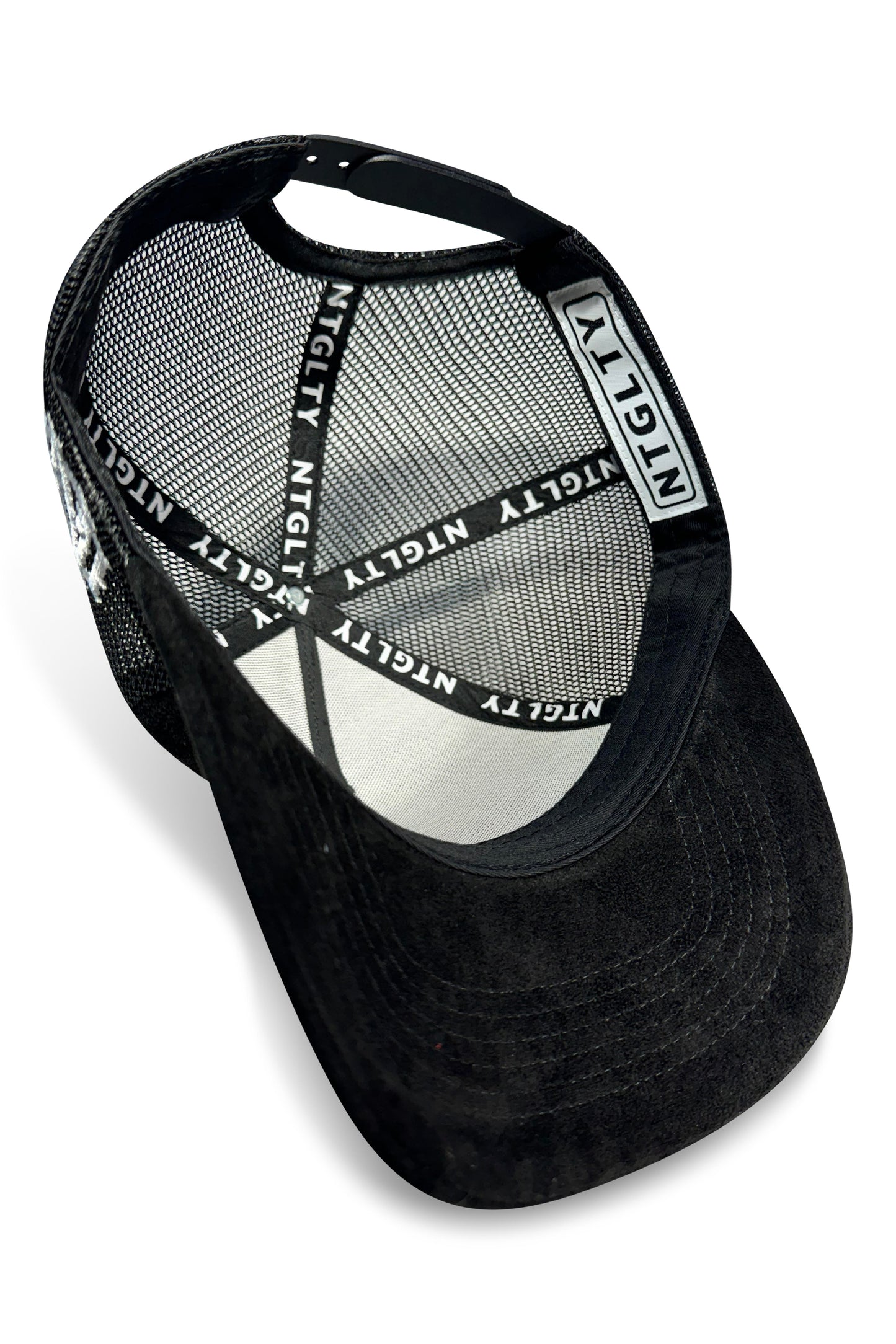 Classic Black Suede Trucker Hat
